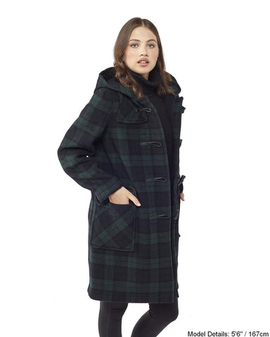 Women s Classic Fit Duffle Coat Blackwatch Original Montgomery Original Montgomery USA