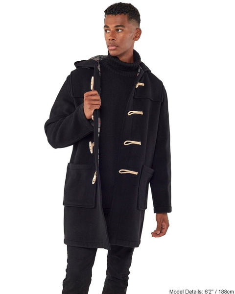 SUGARHILL CORDED DUFFLE COAT（BLACK） CORDED DUFFLE COAT – SUGARHILL TOKYO