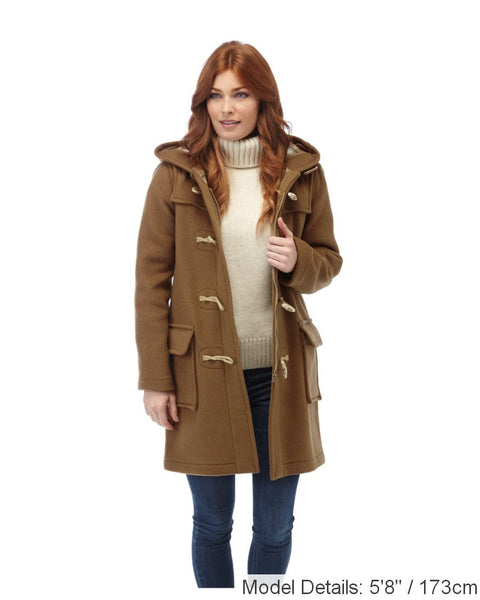 Camel toggle coat shop