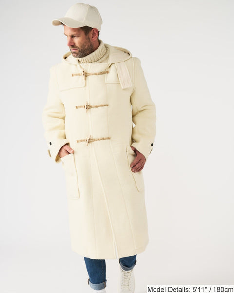 Cream duffle coat store