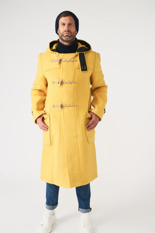 Men s Yellow Teddy Extra Long Original Duffle With Wooden Toggles