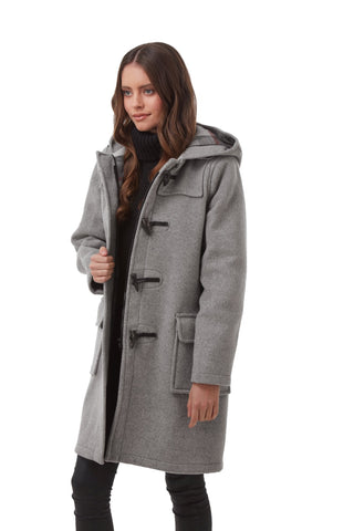 Ladies grey shop duffle coat