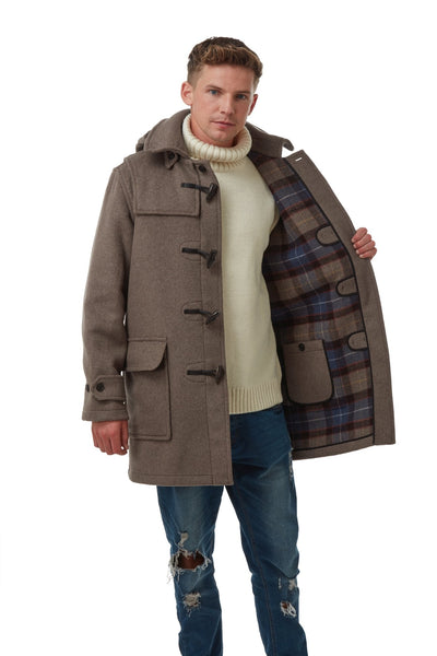 Men s London Classic Fit Duffle Coat Mushroom Original