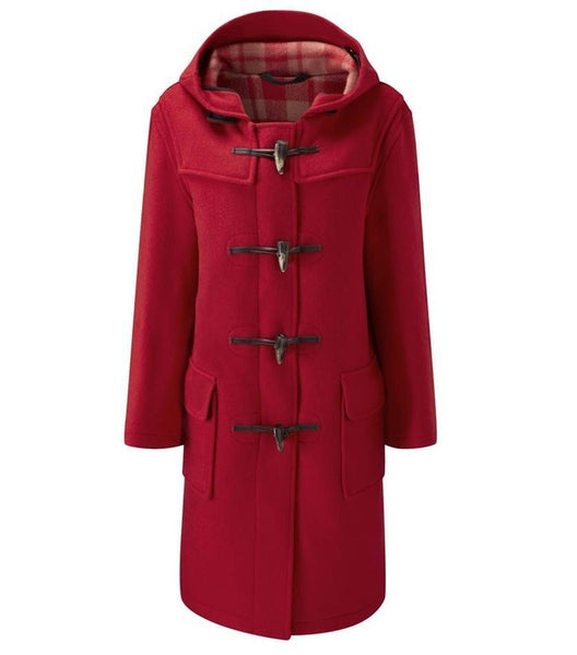 Women s Classic Fit Duffle Coat Red Original Montgomery Original Montgomery USA