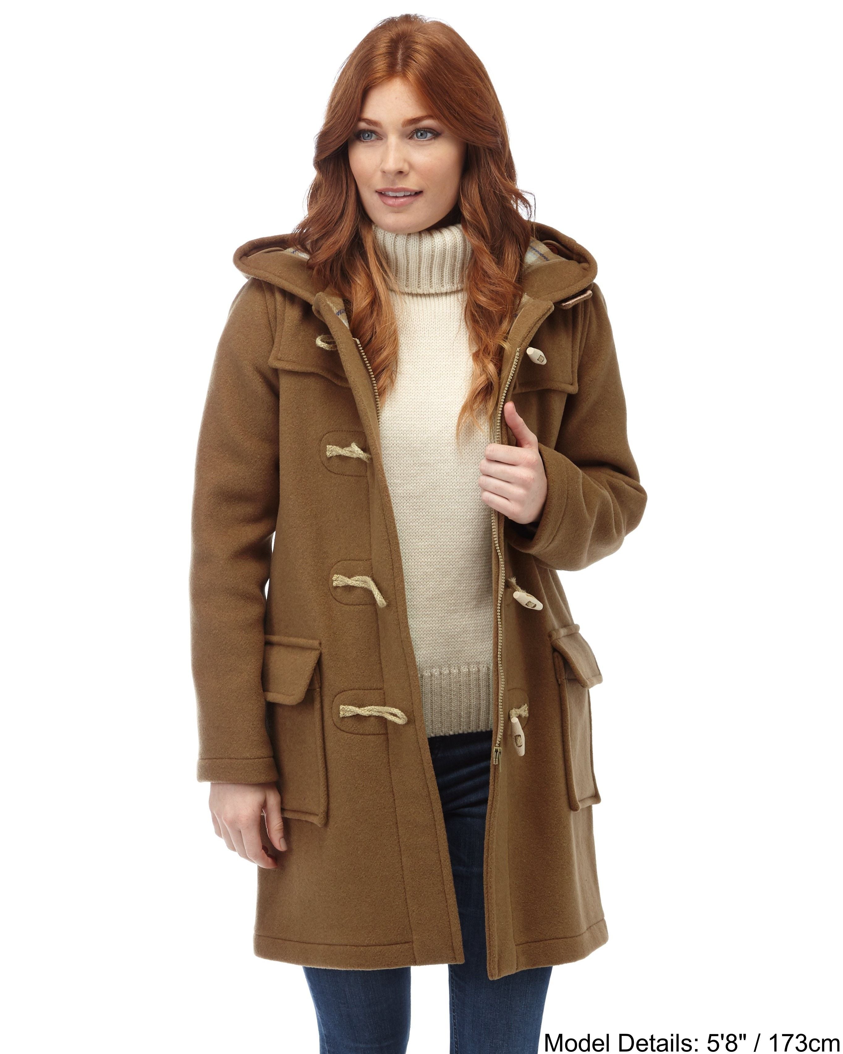 Ladies camel duffle coat shop