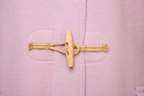 Women's Lilac Original Classic Fit Duffle Coat with Wooden Toggles