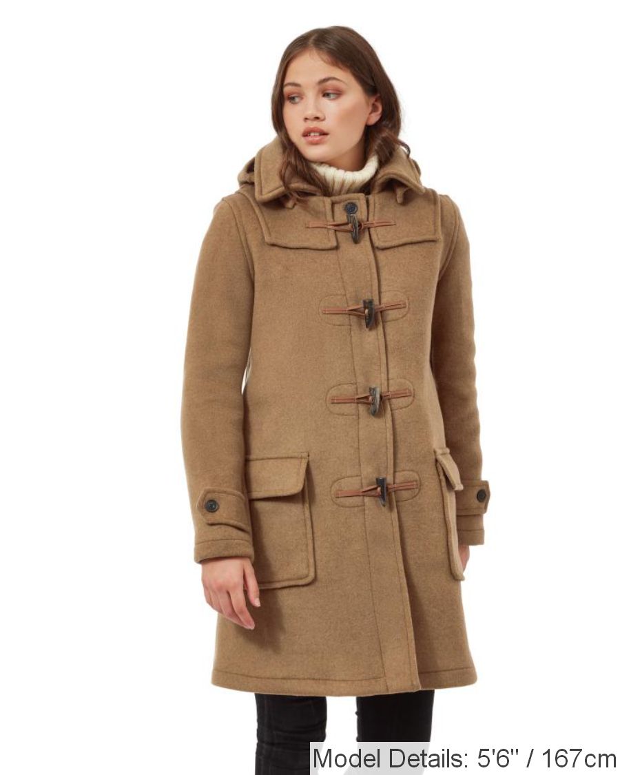 Camel duffle coat womens deals