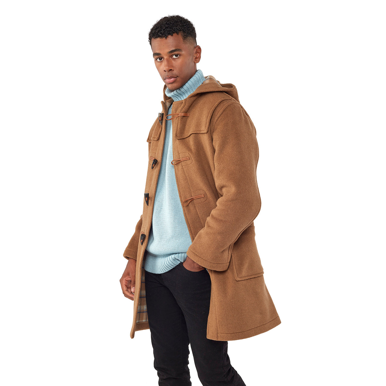Men s Classic Fit Duffle Coat Camel Original Montgomery