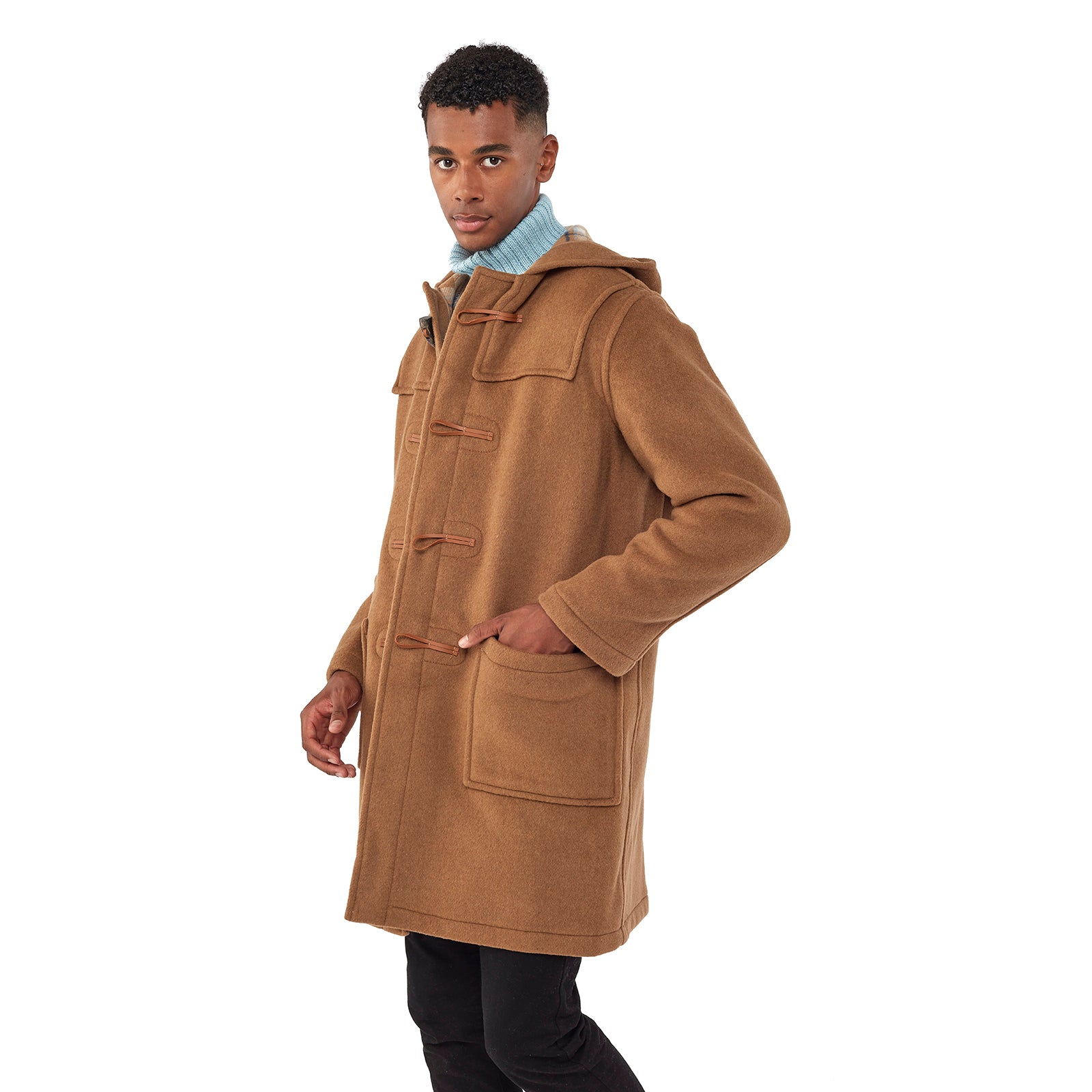 Big & Tall Classic Wool Duffle Coat