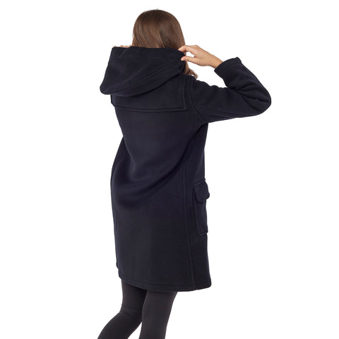 Woman's Navy Original Classic Fit Duffle Coat With Horn Toggles