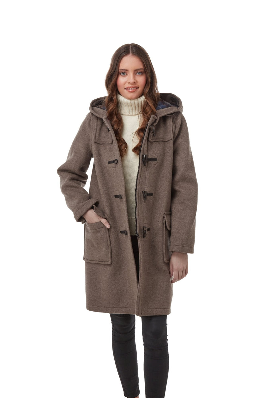 Women's Classic Fit Duffle Coat Mushroom | Original Montgomery ...