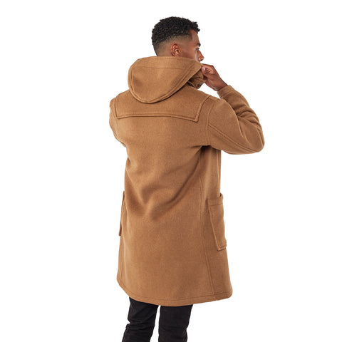 Mens Camel Classic Fit Original And Authentic Duffle Coat With Wooden Toggles