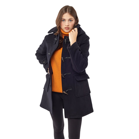 Women's London Classic Fit Duffle Coat - Navy