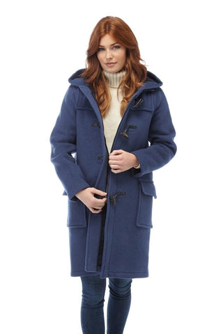 Ladies blue duffle clearance coat