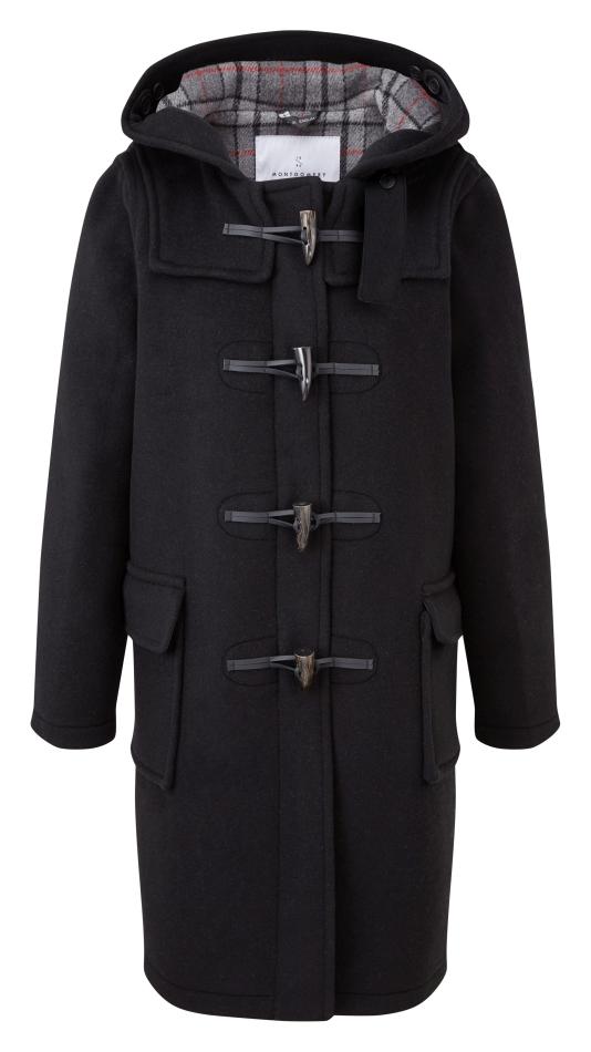 Women's Classic Fit Duffle Coat Black | Original Montgomery