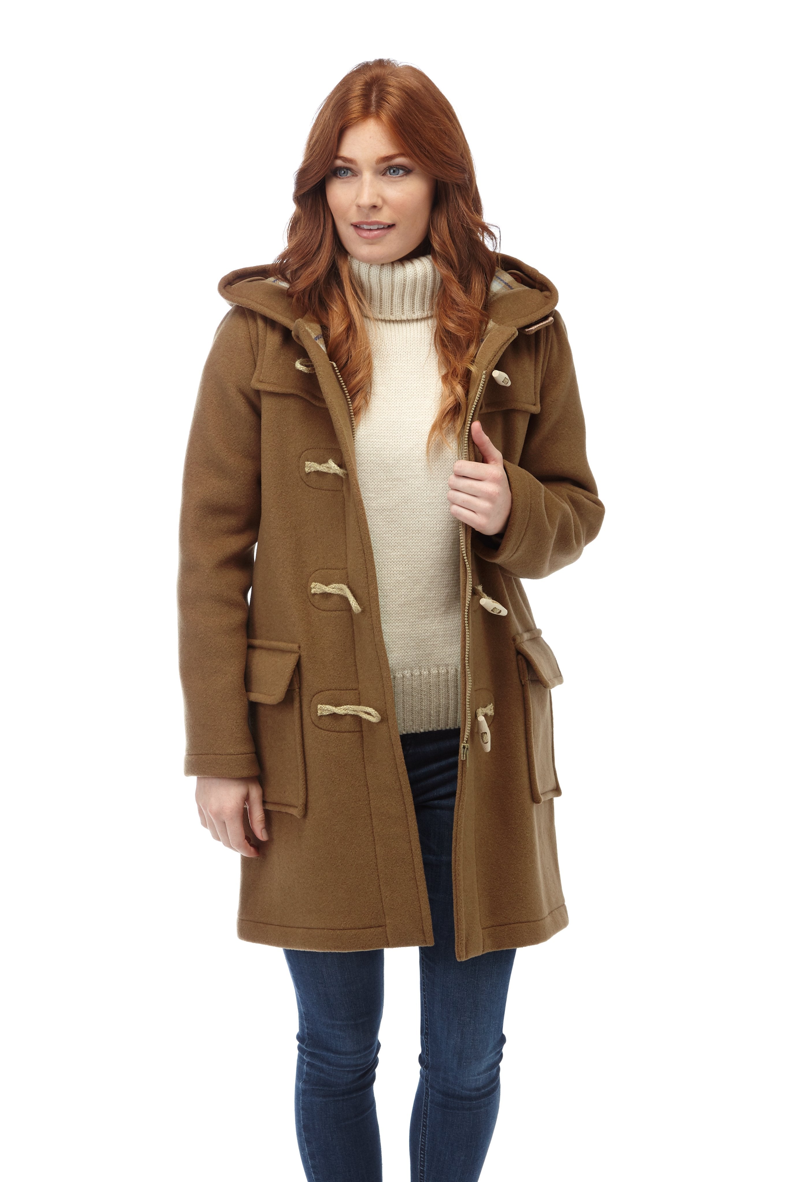 Women's Classic Fit Duffle Coat Camel | Original Montgomery