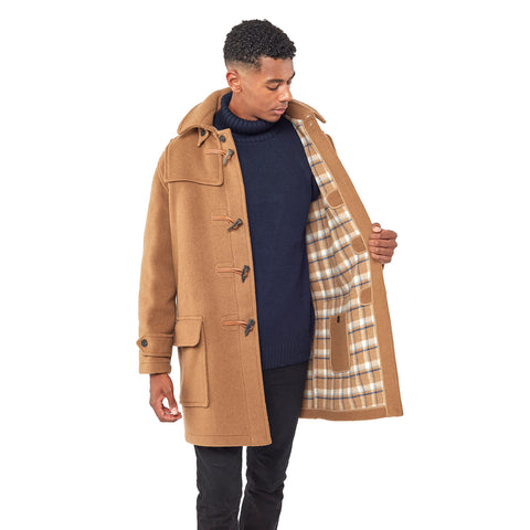 Men's London Classic Fit Duffle Coat Camel   Original Montgomery