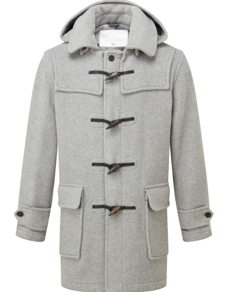 Men's London Classic Fit Duffle Coat Pearl Grey | Original