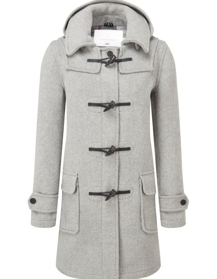 Men's Classic Fit Duffle Coat Pearl Grey | Original