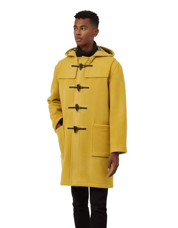 Men's Classic Fit Duffle Coat Mustard | Original Montgomery