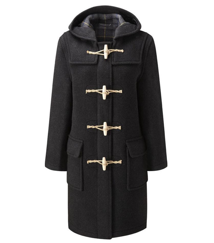 Women's Black Original Classic Fit Duffle Coat with Wooden Toggles